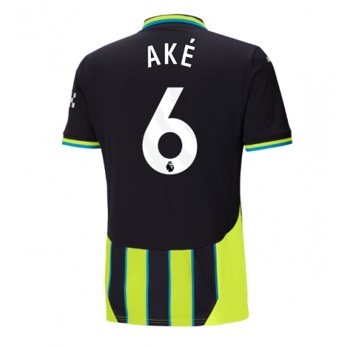 Fotballdrakt Herre Manchester City Nathan Ake #6 Bortedrakt 2024-25 Kortermet